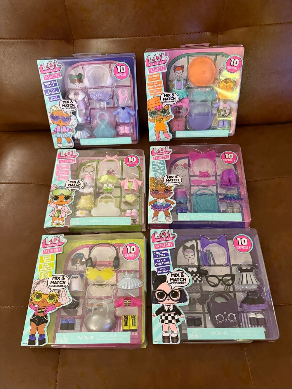 NEW LOL Surprise Fashions Complete 6 Pack Set 60 Surprises Doll Accessories